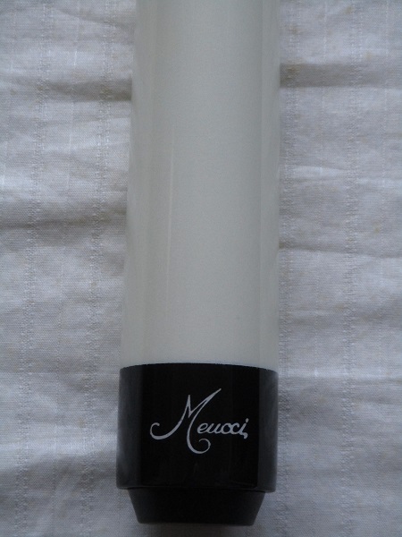 Meucci Break Cue with Maple Shaft - White