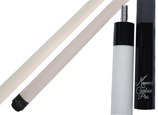 Meucci Break Cue with Carbon Shaft - White