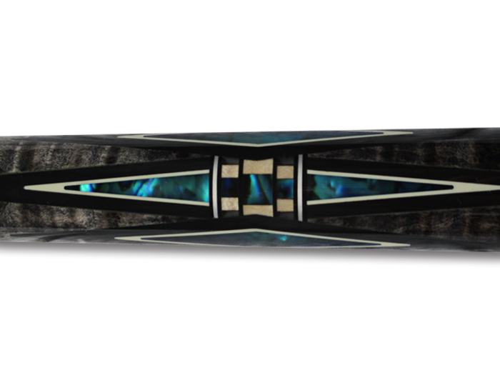 Meucci BMC Mini Diamond Cue - ブルーパウア貝